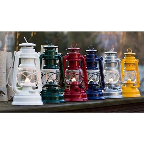 Lanterna Feuerhand Baby Special 276 - Set Con Olio Alkan E Stoppini, Made In Germany, Arancione